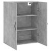 vidaXL Wandschrank Betongrau 69,5x34x90 cm Holzwerkstoff
