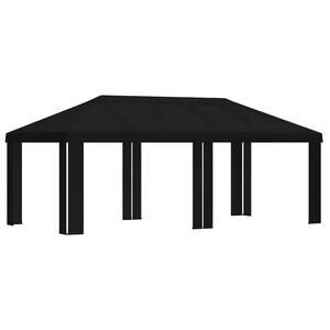 vidaXL Gazebo Abdeckung 6 x 3 m Schwarz Polyester 190