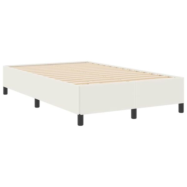 vidaXL Boxspringbett Creme 120 x 190 cm Samt