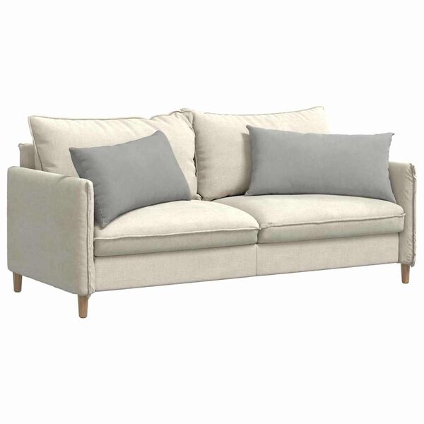 vidaXL Sofakissen 2 St&uuml;ck Hellgrau 80 x 40 cm Stoff