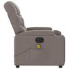 vidaXL Massagesessel Elektrisch Taupe Stoff