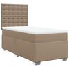 vidaXL Boxspringbett Matratze Cappuccino-Braun 100x200cm Kunstleder