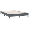 vidaXL Bettgestell ohne Matratze Dunkelgrau 160x220 cm Samt