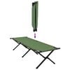 vidaXL Klapp Schlafbett f&uuml;rs Camping 2 pcs Gr&uuml;n 193 x 69 x 45 cm