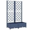 vidaXL Garten-Pflanzgef&auml;&szlig; mit Spalier Blaugrau 80 x 40 x 121,5 cm PP