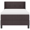 vidaXL Boxspringbett mit Matratze Dunkelbraun 190 x 90 cm Polyester