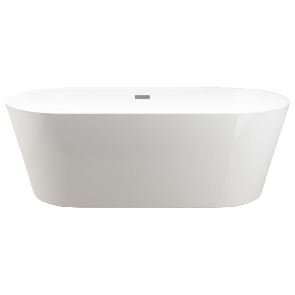 vidaXL Freistehende Badewanne und Wasserhahn 220 L 99,5 cm Golden