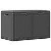 vidaXL Garten-Aufbewahrungsbox 180 L Schwarz PP Rattan