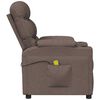 vidaXL Massagesessel Elektrisch Taupe Stoff