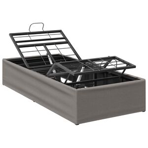 vidaXL Elektrisch verstellbares Bettgestell Taupe 200 x 70 x 33,5 cm