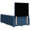 vidaXL Boxspringbett mit Matratze Blau 120x190 cm Stoff