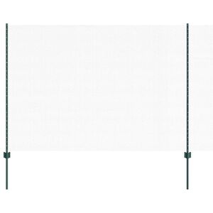 vidaXL Sechseckzaun mit Pfosten 50 x 1,6 m PVC-beschichteter Stahl