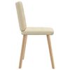 vidaXL Esszimmerst&uuml;hle 2 Stk. Creme Stoff
