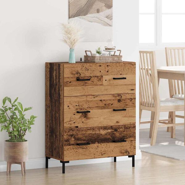 vidaXL Sideboard Altholz 69,5 x 34 x 90 cm Verbundholz und Eisen
