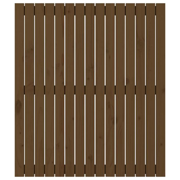 vidaXL Wand-Kopfteil Honigbraun 95,5x3x110 cm Massivholz Kiefer