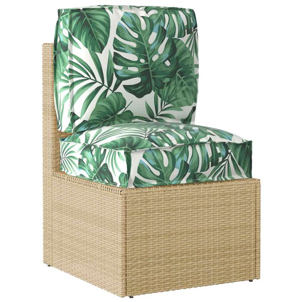 vidaXL Palettenkissenset Floral 2 pcs Gr&uuml;nes Blattmuster Oxford-Stoff