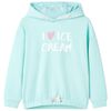 Kinder-Kapuzenpullover Hellblau 104