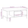 vidaXL Couchtisch Grau Sonoma 90x50x36,5 cm Holzwerkstoff