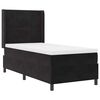 vidaXL Boxspringbett mit Matratze mit LED Schwarz 90 x 200 cm Samt