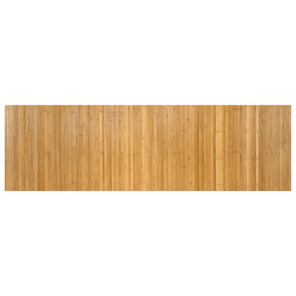 vidaXL Teppich Rechteckig Natur 60x200 cm Bambus