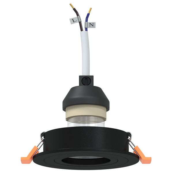 vidaXL Spotlights mit Strahlern 6 pcs Schwarz 9 x 9 x cm Aluminium