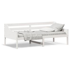 vidaXL Tagesbett ohne Matratze Wei&szlig; 80x200 cm Massivholz Kiefer
