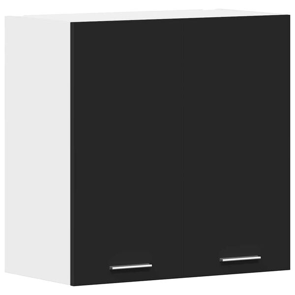 vidaXL Hängeschrank Lyon Schwarz 60x31x60 cm Holzwerkstoff