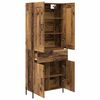 vidaXL Highboard 2 pcs Altholz Holzwerkstoff