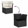 vidaXL Garten-Sofa-Set 8 pcs Schwarz und Weiß