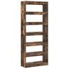 vidaXL B&uuml;cherregal Ger&auml;ucherte Eiche 80 x 30 x 198 cm Holzwerkstoff
