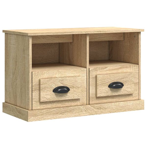 vidaXL TV-Schrank Sonoma-Eiche 80x35x50 cm Holzwerkstoff