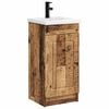 vidaXL Badezimmerschrank mit Waschbecken Altholz 42 x 40 x 84,5 cm