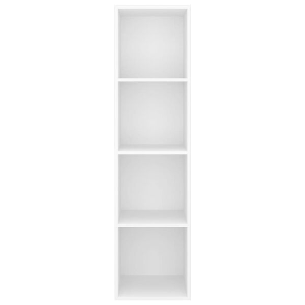 vidaXL TV-Wandschrank Weiß 37x37x142,5 cm Holzwerkstoff