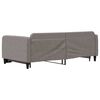 vidaXL Tagesbett Ausziehbar Taupe 100x200 cm Stoff