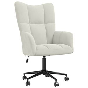 vidaXL Relaxsessel Cremewei&szlig; Samt
