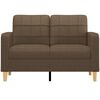 vidaXL 2-Sitzer-Sofa Braun 120 cm Stoff