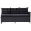 vidaXL Gartenm&ouml;bel-Sets Schwarz Poly-Rattan