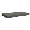 vidaXL Sitzkissen SOEST 100 % Polyester Grau 120 x 60 x 10 cm