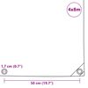 vidaXL Abdeckplane 650 g/m&sup2; 4x8 m