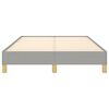 vidaXL Bettgestell ohne Matratze Hellgrau 120x200 cm Stoff