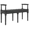 vidaXL Sitzbank Schwarz 110x40x70 cm Samt