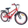 vidaXL Kinderfahrrad 18 Zoll f&uuml;r 5-7 Jahre alt Rot
