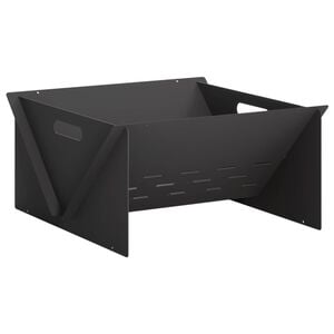 vidaXL Feuerstelle Schwarz 40 x 40 x 20 cm Stahl