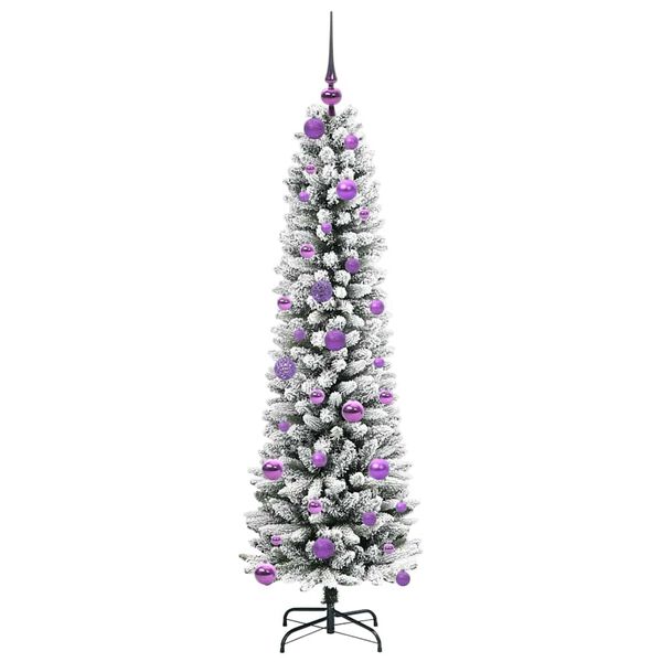 vidaXL K&uuml;nstlicher Weihnachtsbaum mit 150 LEDs mit St&auml;nder Wei&szlig; 150 cm