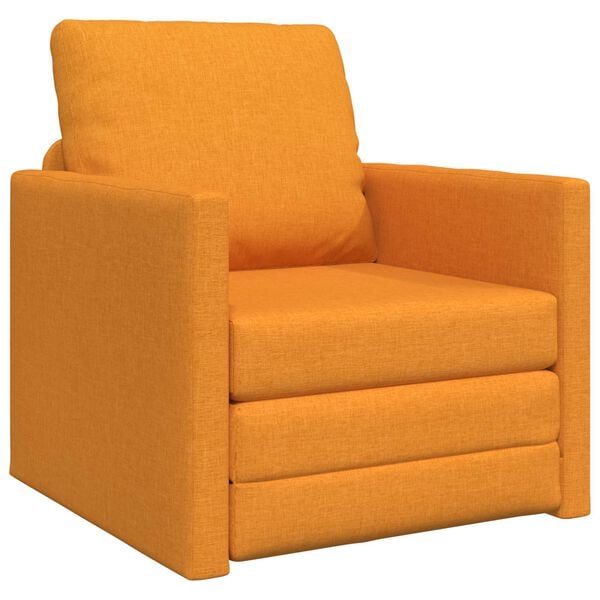 vidaXL Schlafsofa 60cm Dunkelgelb Stoff
