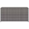 vidaXL Garten-Auflagenbox Grau 120x50x60 cm Poly Rattan
