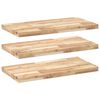 vidaXL Schweberegale 3 Stk. 80x40x4 cm Massivholz Akazie Unbehandelt