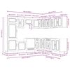 vidaXL 14-tlg. K&uuml;chenschrank-Set Kalmar R&auml;uchereiche Holzwerkstoff