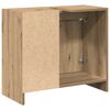 vidaXL Badezimmerschrank Artisan-Eiche 63 x 29 x 55 cm Holzwerkstoff
