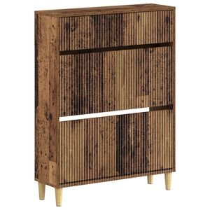 vidaXL Schuhschrank ARNHEM 78 x 24 x 103 cm Holzwerkstoff Altholz